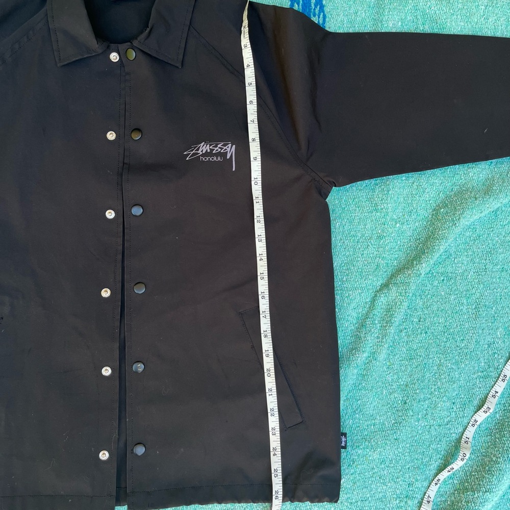 Stussy Black Windbreaker with Honolulu Logo - Picture 6 of 9